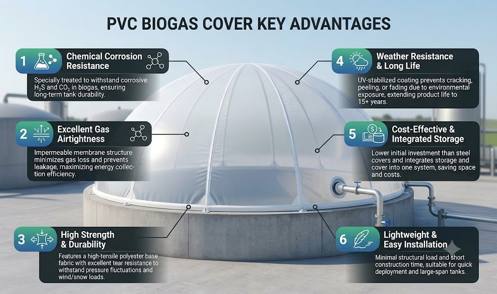 HighPerformance Pvc Biogas Cover For Industrial Anaerobic Digestion Systems