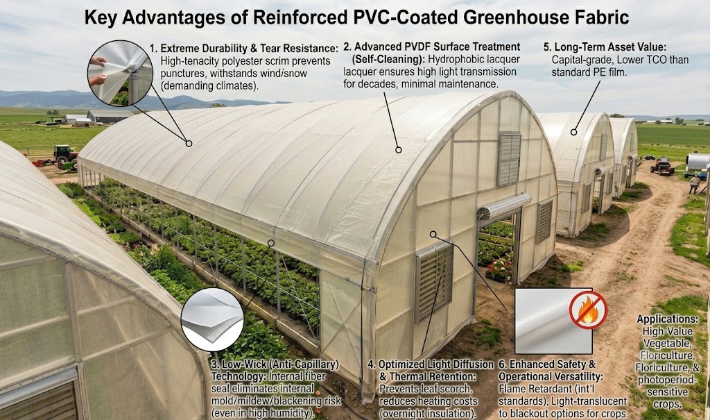 Premium Pvc Coated Greenhouse Cover