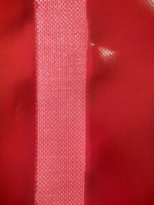 Precision Thermal Welding Detail On Hightenacity Industrial Pvc Membrane By Lonsun Tex